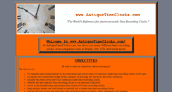 Desktop Screenshot of antiquetimeclocks.com